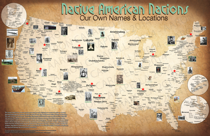 Native nations US map
